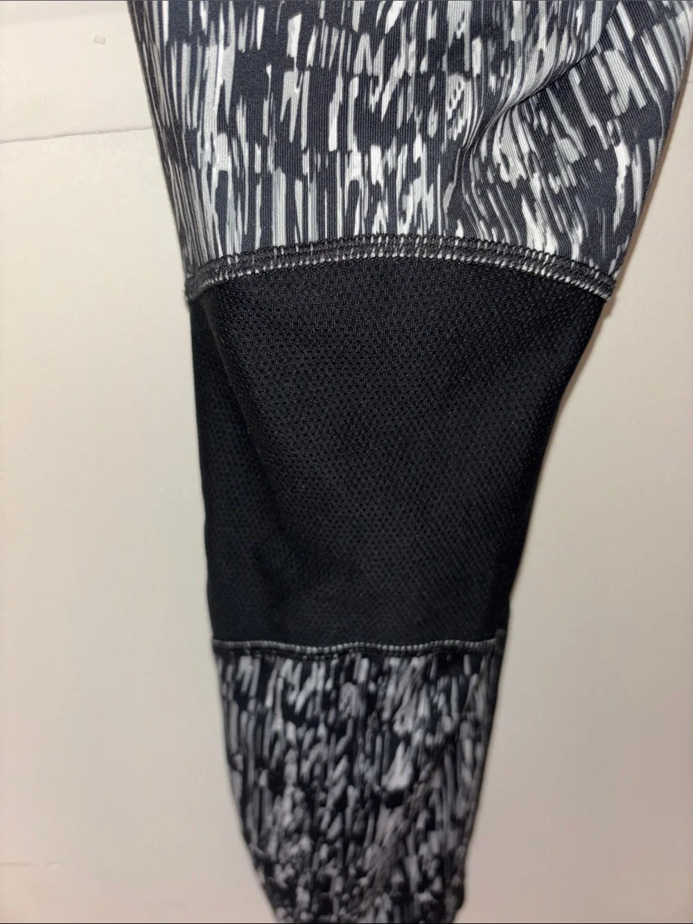 Nike Black & White Graphic Training Leggings medium cropped